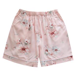 睡裤女夏季绵绸短裤纯棉棉绸人造棉裤子宽松外穿薄款家居裤安全裤