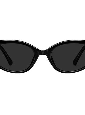 辛芷蕾同款猫眼墨镜女2024新款高级感太阳眼镜防晒防紫外线显脸小