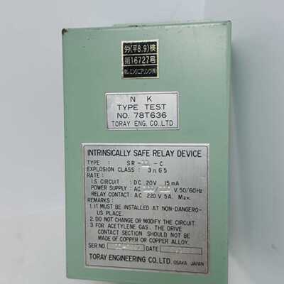 TORAY ENGINEERING SR-11-C 内部安全继电器 AC100/110V 50/60Hz