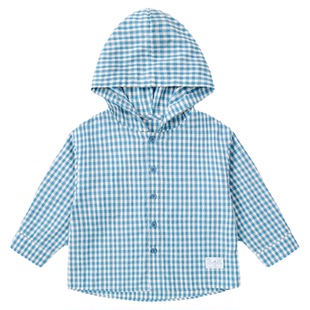 嘟嘟家男童衬衫儿童上衣休闲春季新款宝宝长袖格子女童童装春秋款