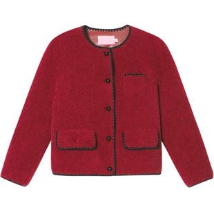 【100%绵羊毛】SALT.P可颜羊羔绒毛绒外套白鸭绒羽绒服冬季款