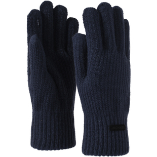 卡蒙男士分指可触屏手套冬季户外保暖跑步健身毛线手套开车防滑