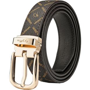 金利来新款简约皮带女士针扣腰带女时尚百搭牛仔裤女式裤带