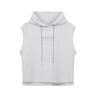 新品女士户外无袖连帽衫