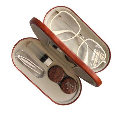 ins隐形眼镜盒双层复古