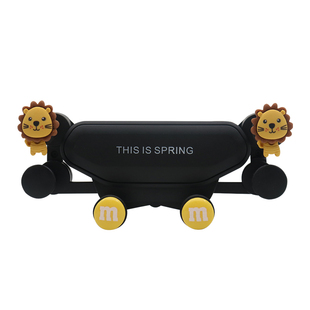 汽车手机导航支架创意卡通出风口车载多功能中控台上固定支撑架女