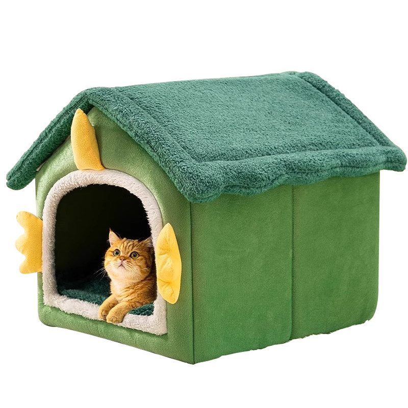 猫窝冬天保暖屋封闭式安全感四季通用床小被窝多猫咪家庭宠物用品