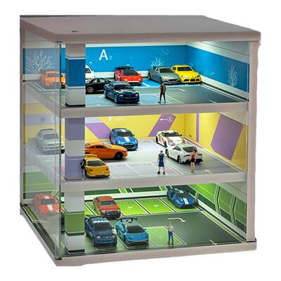 164停车场场景防尘带灯车库