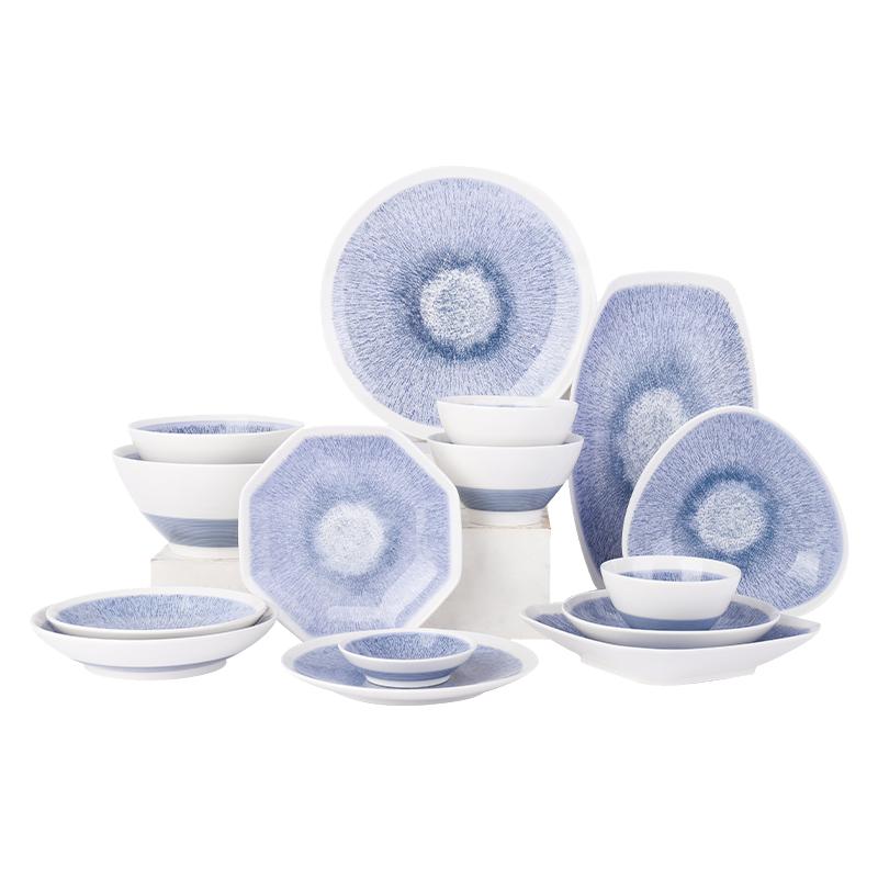 shunxiang陶瓷中式餐具好看好洗的碗盘碗易清洁洗碗机微波炉适用