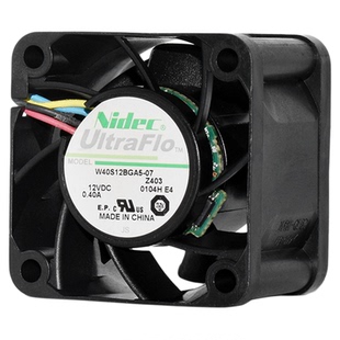 Nidec大风量4028 12V 0.4A 4CM机箱电源PWM散热风扇W40S12BGA5-07