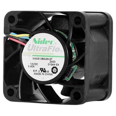 Nidec大风量4028机箱滚珠风扇12V