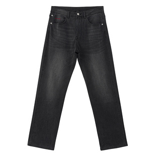 美特斯邦威牛仔裤男士秋新款复古水洗潮流休闲深色长裤子