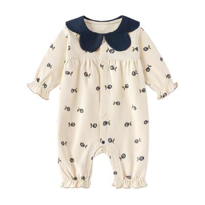 babylove纯棉春秋洋气女宝宝哈衣