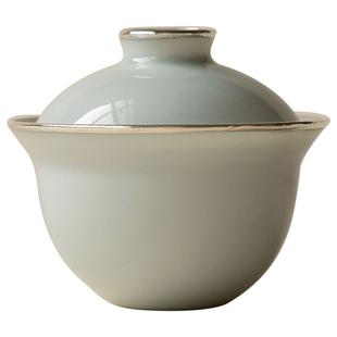 季度窑若深盖碗纯手工柴烧盖碗二才迷你小盖碗雅玩茶器一人饮70ml