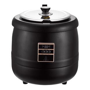 304不锈钢电子自助餐暖汤煲电加热保温桶锅酒店早餐粥汤炉子商用