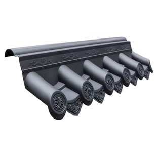 加厚单面围墙瓦24墙仿古围墙房瓦檐院墙装饰瓦带脊一体瓦墙头瓦帽