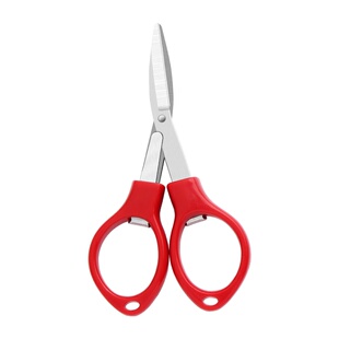 不锈钢折叠剪刀钓鱼多功能铅皮PE线大力马钓箱便携渔具鱼线小剪刀