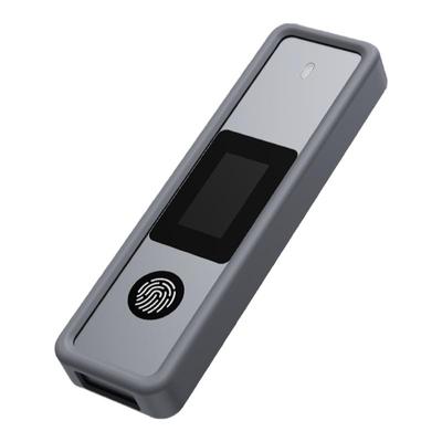 Auiu M2固态硬盘盒NVME/SATA双协议外接移动可视化指纹加密硬盘盒