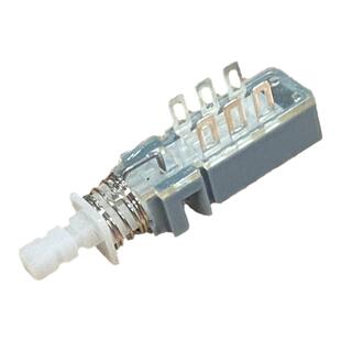 台湾进口开关2刀自锁琴键开关6脚双路按键开关 电源开关 按键开关