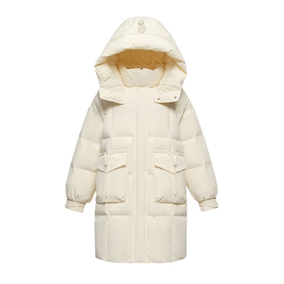 中长款羽绒服雪中飞连帽