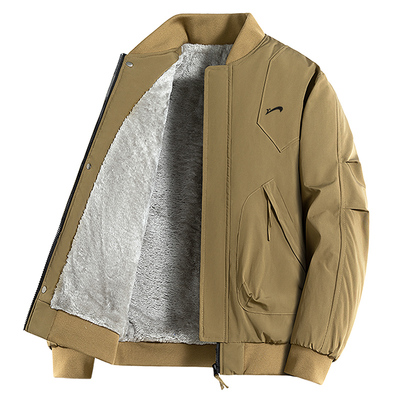 贵人鸟加绒棉服爸爸外套男