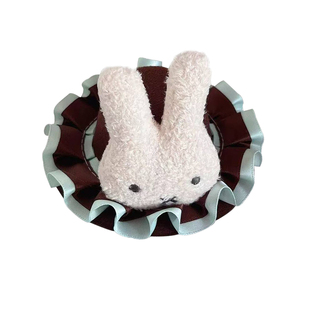 甜美巧克力米菲兔小蛋糕礼帽发夹日系可爱Lolita侧边夹女拍照发饰