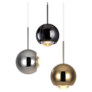 意式极简床头吊线灯可升降主卧室轻奢装饰小吊灯充电免布线明眸