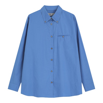 高克重长绒棉宽松经典廓形衬衫