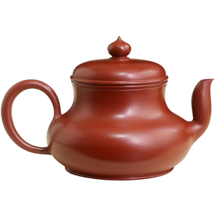 刘金城樱式君德潮州手拉朱泥壶紫砂手工小品工夫茶单枞大口泡茶壶