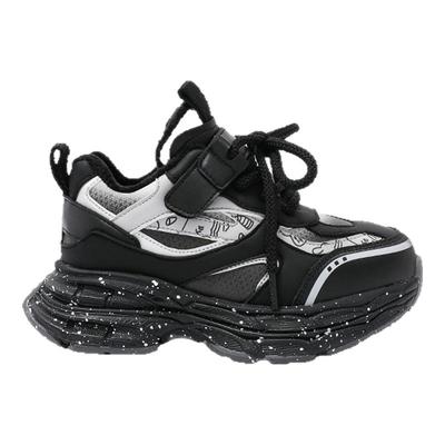 天美意2025新款秋冬季儿童男童运动鞋中大童女童加绒二棉鞋老爹鞋