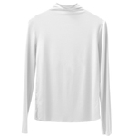 白色半高领打底衫女秋冬内搭修身加厚长袖正肩高级感外穿中领上衣