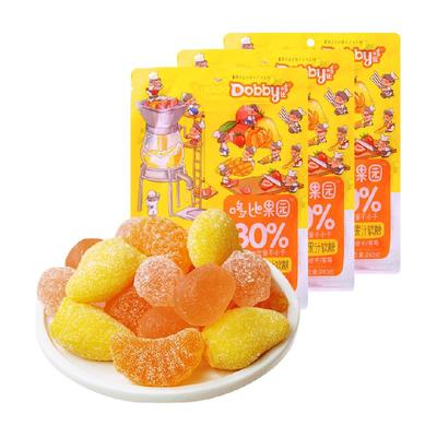 Dobby哆比什锦果汁软糖240g×3袋