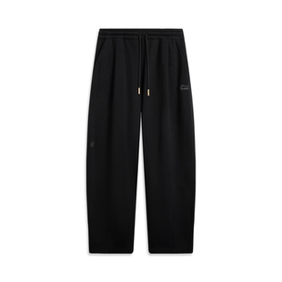 李宁男子运动潮流系列卫裤2026春季新品宽松平口运动裤AKLW069