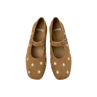 【新品】Camper看步女鞋Casi Myra棕色甜美玛丽珍鞋舒适通勤皮鞋