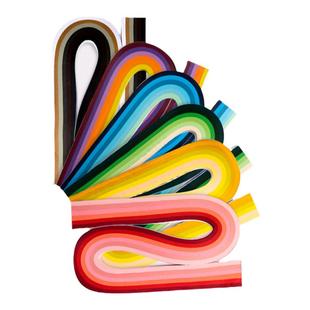 赛卓5mm衍纸条48色60色单色彩色衍纸条卷纸画卷纸条衍纸艺术纯色衍纸条5毫米衍纸条套装小学生手工材料包diy