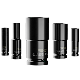 德力西电动扳手套筒头加长大飞风炮套筒全套电扳套筒8-32mm套装