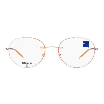 眼镜架蔡司潮流百搭无框钛材女