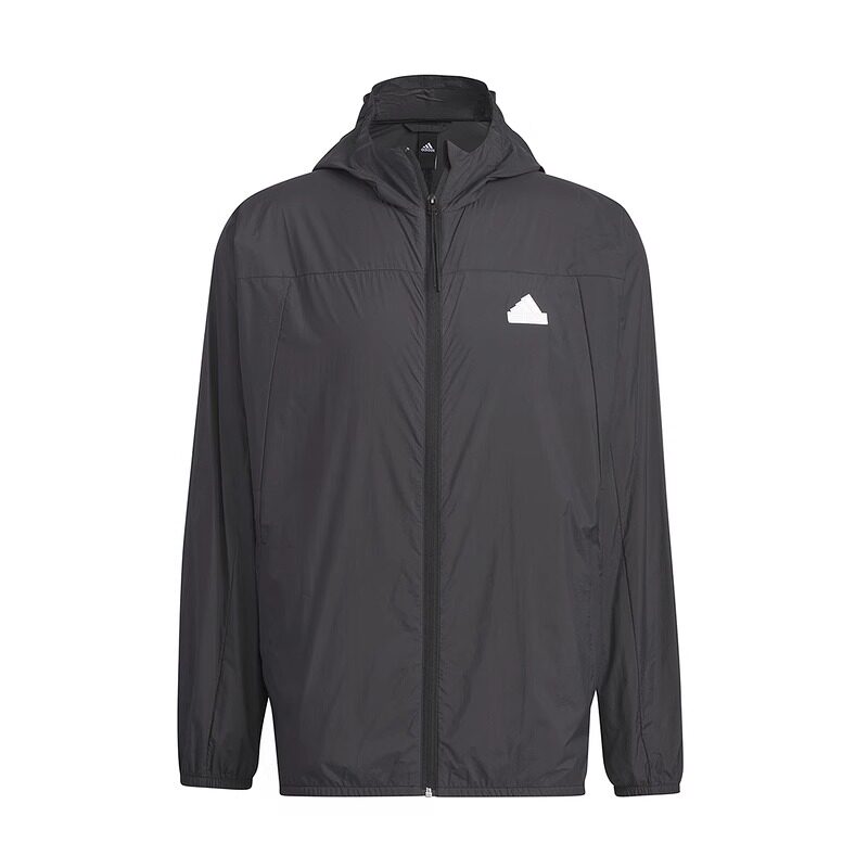 Adidas阿迪达斯男子春秋连帽拉链防晒休闲梭织夹克外套IT3940