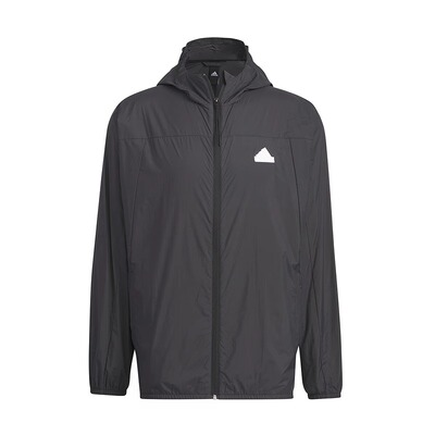 Adidas阿迪达斯男子春秋连帽拉链防晒休闲梭织夹克外套IT3940