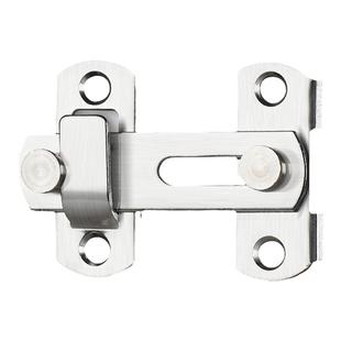 卫生间门锁卡扣配件大全厕所玻璃门卡扣免打孔不锈钢插销门栓锁扣