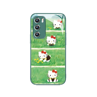 HelloKitty适用荣耀magic8pro手机壳华为pura80春日凯蒂猫mate70/60小清新nova15/14踏青500可爱400绿色300女