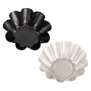 英国蛋挞模具法式菊花塔模蛋糕塔壳烘焙布丁小花磨具重复使用大号