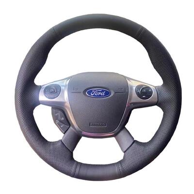 福特福克斯翼虎真皮手缝方向盘套