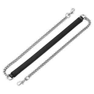 燕飞雪包包链条配件带子减压牛皮包带替换真皮肩带斜挎包女包黑色