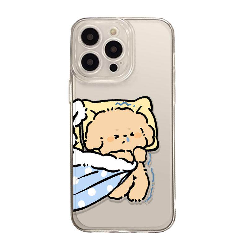 情侣可爱小狗适用苹果15promax手机壳iPhone17新款小米14抢被子狗狗16卡通13华为mate60闺蜜pura