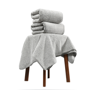 抗菌款浴巾三件套男士家用洗澡比纯棉吸水速干2025新款成人女款