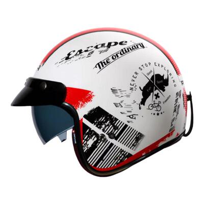 RYMIC复古骑行半盔头盔四季通用