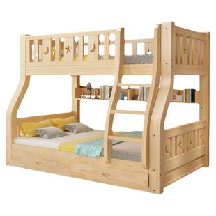 实木上下床上下铺双层床成人高低床双人床木床儿童床子母床加厚