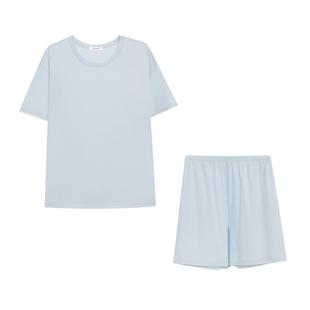 爱慕80S高支棉质100棉家居套装女士睡衣可外穿2025年春夏情侣