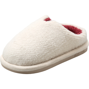 牧童宝宝拖鞋加绒保暖冬季新款男童鞋儿童室内居家鞋软底女童棉鞋